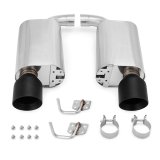 Mishimoto 2015+ Ford Mustang GT Street Axleback Exhaust w/ Black Tips thumbnail 2