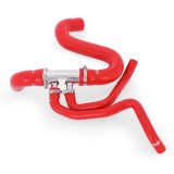 Mishimoto 2015+ Ford Mustang GT Silicone Lower Radiator Hose - Red thumbnail 4