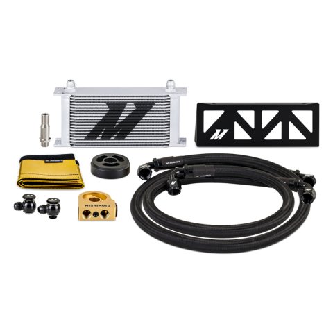 Mishimoto 22+ Subaru BRZ/Toyota GR86 Oil Cooler Kit Thermostatic - Silver thumbnail 2