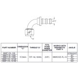 Mishimoto 90 Degree Push Lock Fitting - 10AN thumbnail 5