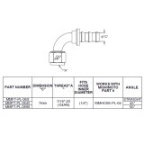 Mishimoto 45 Degree Push Lock Fitting - 4AN thumbnail 4