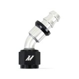 Mishimoto 45 Degree Push Lock Fitting - 8AN thumbnail 1