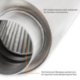 Mishimoto Universal Muffler with 3.0in Offset Inlet/Outlet - Brushed thumbnail 5