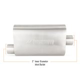 Mishimoto Universal Muffler with 3.0in Offset Inlet/Outlet - Brushed thumbnail 8