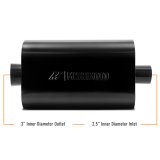 Mishimoto Muffler with 2.5in Center Inlet/Outlet - Angled Tip - Black thumbnail 6