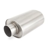Mishimoto Universal Resonator with 2.5in Inlet/Outlet - Brushed thumbnail 4
