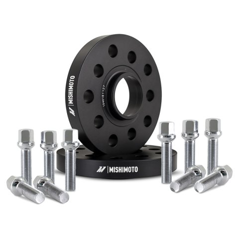 Mishimoto Wheel Spacers - 5x112 - 57.1 - 20 - M14 - Black thumbnail 1