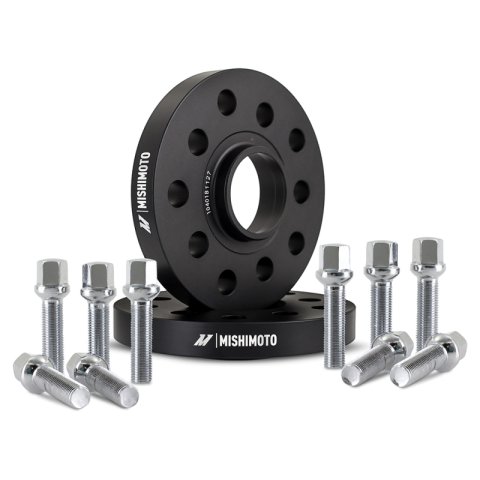 Mishimoto Wheel Spacers - 5x112 - 57.1 - 20 - M14 - Black thumbnail 2
