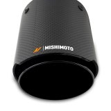 Mishimoto Carbon Fiber Muffler Tip 2.5in Inlet 3.5in Outlet Black thumbnail 3