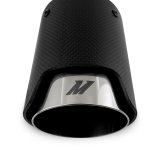 Mishimoto Carbon Fiber Muffler Tip 2.5in Inlet 3.5in Outlet Polished thumbnail 3