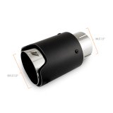Mishimoto Carbon Fiber Muffler Tip 2.5in Inlet 3.5in Outlet Polished thumbnail 4