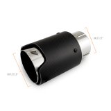 Mishimoto Carbon Fiber Muffler Tip 2.5in Inlet 3.5in Outlet Polished thumbnail 6