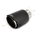 Mishimoto Carbon Fiber Muffler Tip 3in Inlet 4in Outlet Polished thumbnail 8