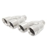 Mishimoto Universal Steel Muffler Tip 2.5in Inlet Dual Y Polished thumbnail 2