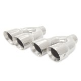 Mishimoto Universal Steel Muffler Tip 2.5in Inlet Dual Y Polished thumbnail 4