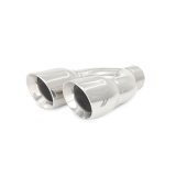Mishimoto Universal Steel Muffler Tip 2.5in Inlet Dual Y Polished thumbnail 6