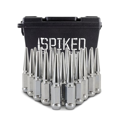 Mishimoto Mishimoto Steel Spiked Lug Nuts M12 x 1.5 24pc Set Chrome thumbnail 3