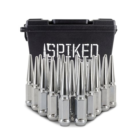 Mishimoto Mishimoto Steel Spiked Lug Nuts M12 x 1.5 24pc Set Chrome thumbnail 8