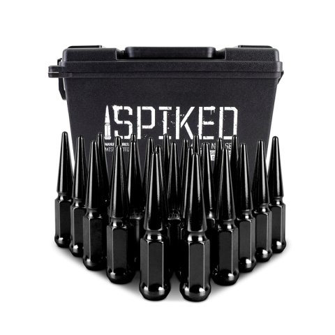 Mishimoto Mishimoto Steel Spiked Lug Nuts M14 x 1.5 24pc Set Black thumbnail 6