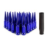 Mishimoto Mishimoto Steel Spiked Lug Nuts M14 x 1.5 24pc Set Blue thumbnail 1