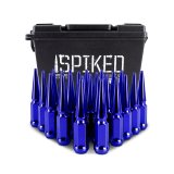 Mishimoto Mishimoto Steel Spiked Lug Nuts M14 x 1.5 24pc Set Blue thumbnail 3