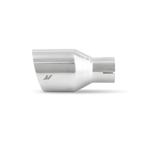 Mishimoto Clamp-on Double Wall Exhaust Tip 2.5 Inlet Slash Cut - polished thumbnail 3