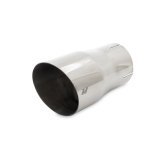 Mishimoto Clamp-On Single Wall Exhaust Tip 5in Outlet - Polished thumbnail 1