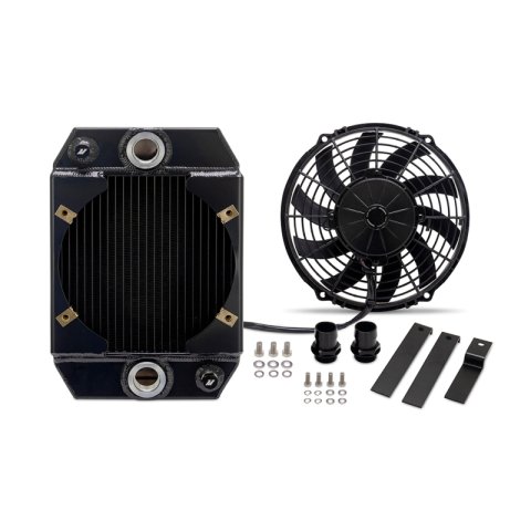 Mishimoto Universal Drag Race Performance Aluminum Radiator - Black thumbnail 1