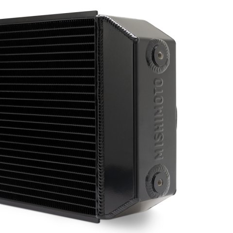 Mishimoto Universal Drag Race Performance Aluminum Radiator - Black thumbnail 2