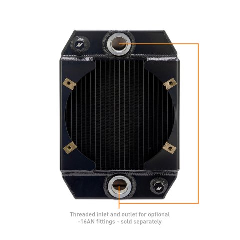 Mishimoto Universal Drag Race Performance Aluminum Radiator - Black thumbnail 4