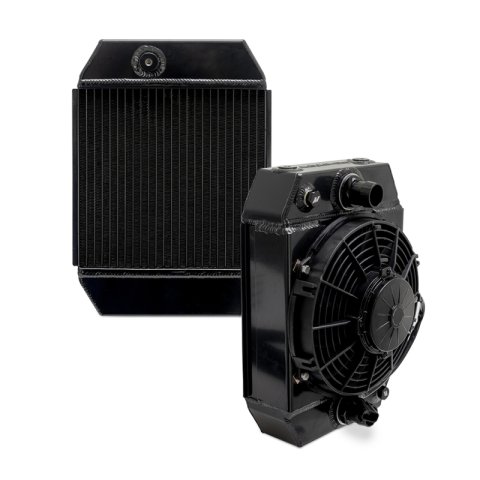 Mishimoto Universal Drag Race Performance Aluminum Radiator - Black thumbnail 7