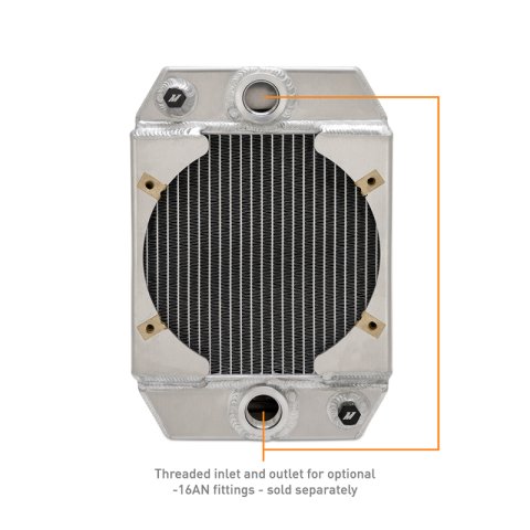 Mishimoto Universal Drag Race Performance Aluminum Radiator - Natural thumbnail 3