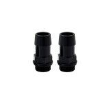 Mishimoto 2pcs. M20x1.5 3/4in Aluminum Catch Can Fitting - Black thumbnail 2