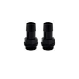 Mishimoto 2pcs. M20x1.5 5/8in Aluminum Catch Can Fittings - Black thumbnail 2
