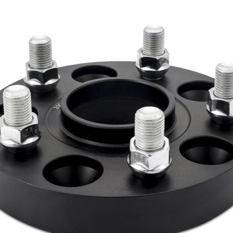 Mishimoto Wheel Spacers - 5x120 - 64.1 CB - M14 x1.5 - 25mm - BK thumbnail 5