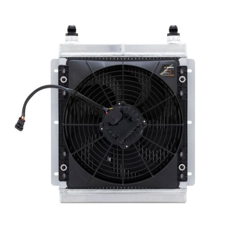 Mishimoto Universal Heat Exchanger Kit - With Integrated 1 x 12in Brushless Fan thumbnail 2