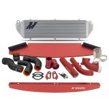 Mishimoto 2023+ Toyota GR Corolla Intercooler & Pipe Kit - Silver Cooler - Red Pipes thumbnail 1
