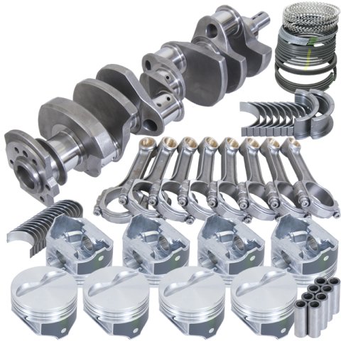 Eagle Chevy 350 2 Pc Seal Balanced Rotating Assembly 3.75in Crank 5.700in I-Beam Rod 4.060in Piston thumbnail 3