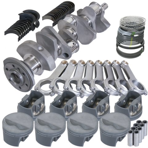 Eagle Chevy 350 3.480in Crank 5.700in H-Beam -5cc Flat Top 4.060in Pistons Rotating Assembly thumbnail 4