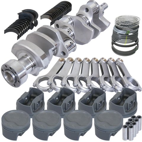 Eagle Chevy LT1 350 1Pc 3.750in Crank 5.700in H-Beam -16cc Inv Dome 4.040in Piston Rotating Assembly thumbnail 1