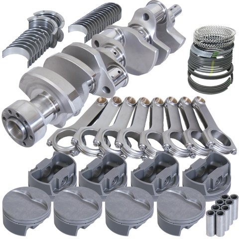 Eagle Chevy LT1 350 1Pc 3.750in Crank 6.000in H-Beam -5cc Flat Top 4.030in Pistons Rotating Assembly thumbnail 1