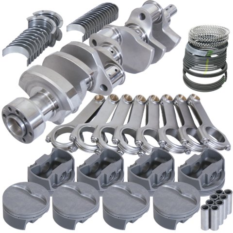 Eagle Chevy LT1 350 1Pc 3.750in Crank 6.000in H-Beam -5cc Flat Top 4.030in Pistons Rotating Assembly thumbnail 4