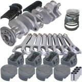 Eagle Chevy 400 3.875in Crank 6.000in H-Beam Stroker Rods -22cc 4.125in Pistons Rotating Assembly thumbnail 3
