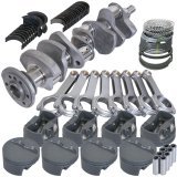 Eagle Chevy 327 3.250in Crank 6.125in H-Beam -5cc Flat Top 4.040in Pistons Rotating Assembly thumbnail 2