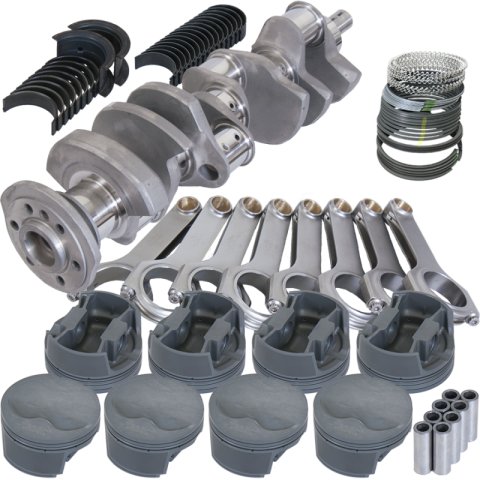 Eagle Chevy 400 3.750in Crank 6.000in H-Beam -5cc Flat Top 4.155in Pistons Rotating Assembly thumbnail 4