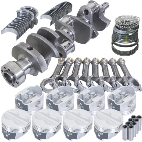 Eagle Chevy LT1350 1Pc 3.750in Crank 5.700in I-Beam Rods -10cc 4.060in Pistons Rotating Assembly