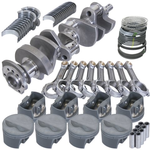 Eagle Chevy 350 3.480in Crank 5.700in I-Beam Rods -5cc Flat Top 4.030in Pistons Rotating Assembly thumbnail 4