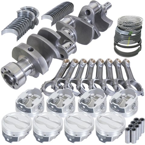 Eagle Chevy LT1350 1Pc 3.750in Crank 6.000in I-Beam Rods -18cc 4.030in Pistons Rotating Assembly