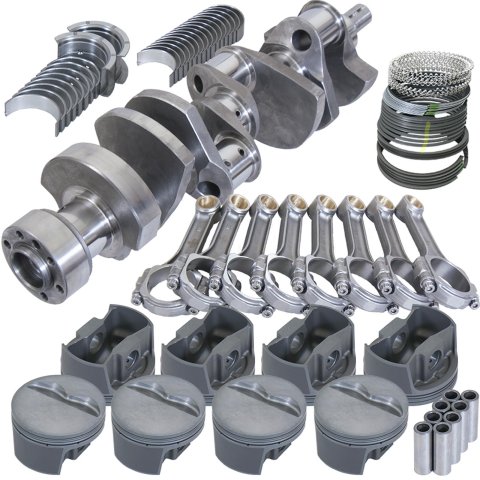 Eagle Chevy LT1350 1Pc 3.750in Crank 5.700in I-Beam Rods -5cc 4.040in Pistons Rotating Assembly