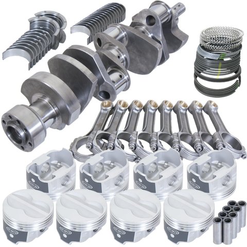 Eagle Chevy 350 1Pc 3.750in Crank 5.700in I-Beam Rods -10cc 4.030in Pistons Rotating Assembly